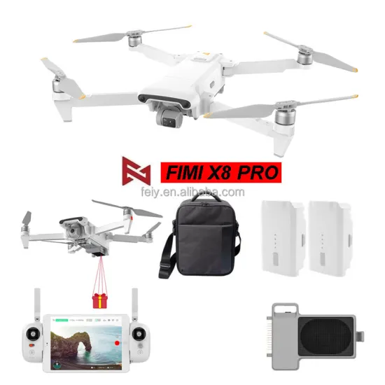Professional Fimi X8 Pro Drone with 4K Camera, 15Km Transmission System & Intelligent Navigation: Ultimate Aerial Photography & Videography Solution