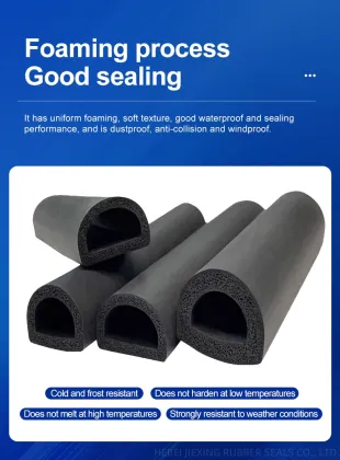 anti-collision adhesive elastic band D type epdm strip