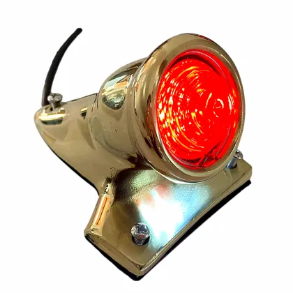 Brass Crocker Style Vintage Tail Light for Harley Bobber