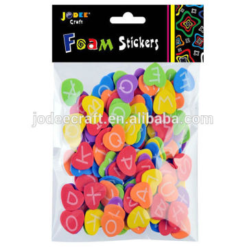 Letter Foam Sticker Heart Shape
