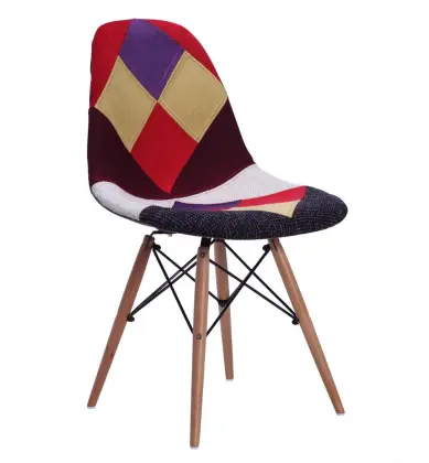 eames dsw patchwork upholstered chair replica
