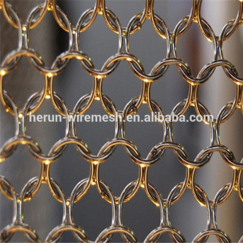 2015 new products decorative metal ring mesh