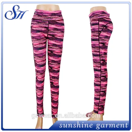 Wholesale Printed Yoga Fitness Pants Custom compression yoga pants