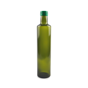 500 ml Bouteille en verre d&#39;huile d&#39;olive verte avec couvercle