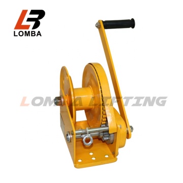 1200-2600LBS Heavy Duty Manual Hand Winch with Galvanized Wire Rope or Strap