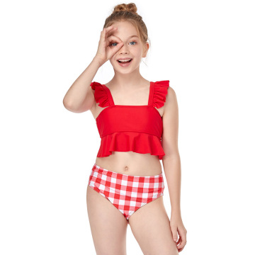 Modische Sommermädchen schwimmen Kinderkleidung