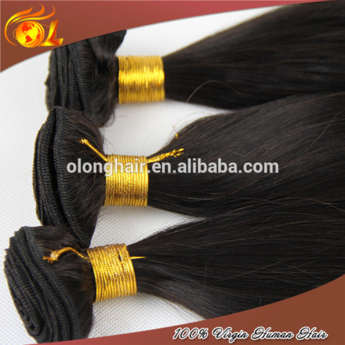 Top Quality real virgin/remy silky straight brazilian black straight hair