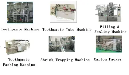 Toothpaste machine, toothpaste filling machine, Laminated toothpaste tube machine,