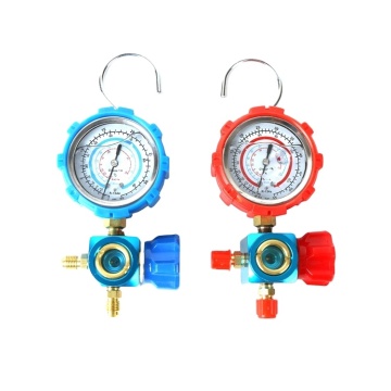 CT-468al Brass Single Manifold-meter ingesteld voor HVAC-koelsystemen en airconditioners AC R07C