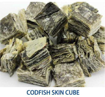ปลาคอดปลาสกิน crunchies ขนาดเล็ก 100% เป็นธรรมชาติสำหรับสุนัข