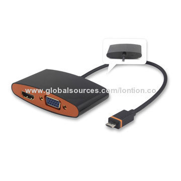 SlimPort (MyDP) to HDMI+VGA Adapter Cable