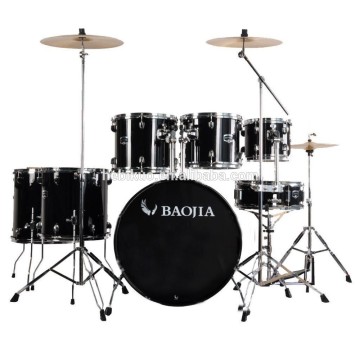 7pcs Black Thunder Series High Grade Jazz Percussion Drum Set musical instrument