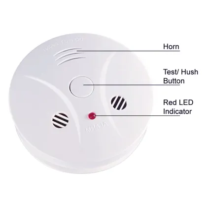 Rictron Smoke Detector Fire Alarm with 9V DC Battery Operated wholesale conventional smoke alarm