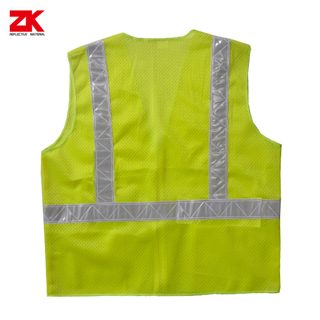 Cheap High visibility reflective security jacket