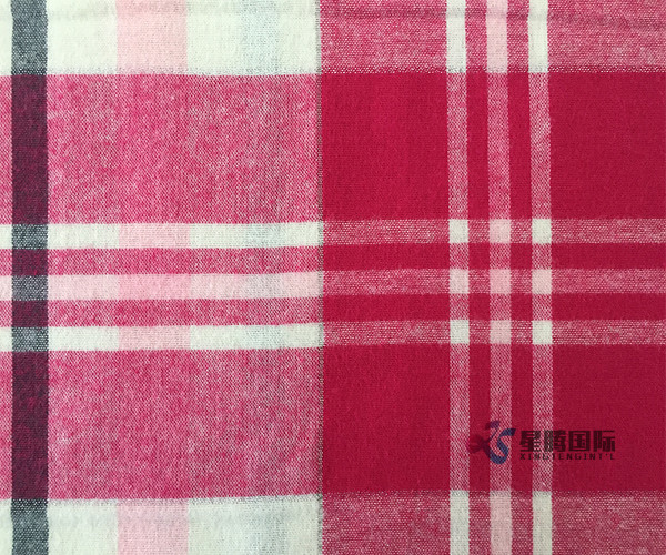 Soft Breathable 100% Cotton Flannel Plaid Fabric