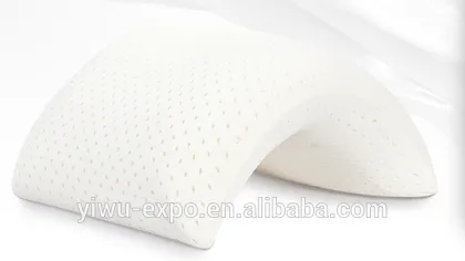 Latex Pillow Natural with 100% Ventilated Latex Foam Filler Contoured Medium, 24.4x15.7 Inches