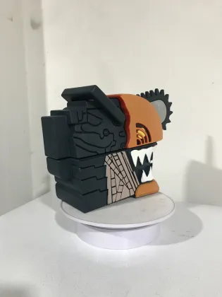 Chainsaw Man Latex Mask: Anime Cosplay Props for Halloween, Christmas, and More