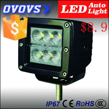 OVOVS China brightness 12v square 18w led work light for atv, truck