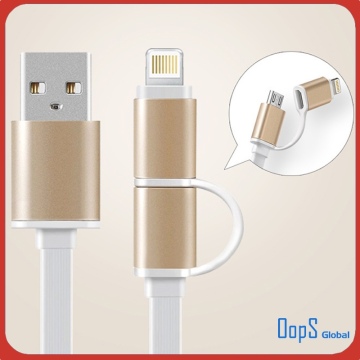 2 in 1 usb cable for iphone 6 for samsung