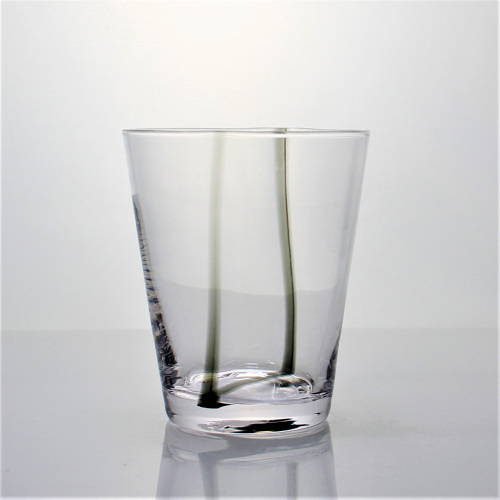 El üflemeli su içme özel dekoratif cam fincan