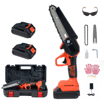 Beauauer Machinery's 21V Cordless Mini Electric Chain Saw - 6-Inch, Corrosion-Resistant Handheld Model for Sale