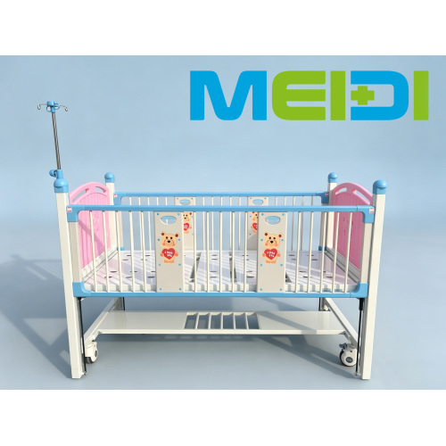 2026 New Hot Selling Two-Crank Pediatric Hospital Bed, Safe & Reliable Medical Bed for Children
