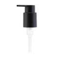 Bomba de loción negra mate 24/410 con boquilla larga con cierre giratorio y clip de viaje