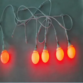 DMX LED RGB 3D bulb disco light