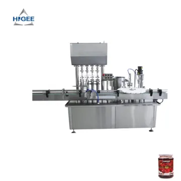 Chocolate Paste Fruit Jam Filling Capping Machine Line