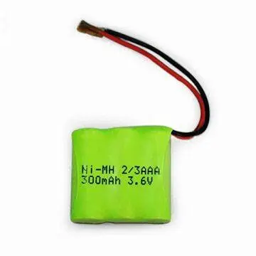 NiMH Battery Pack, 3.6V Voltage, 300mAh Capacity with High-performance