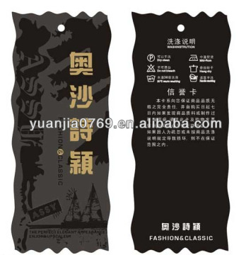 Beautiful paper hang tags for price