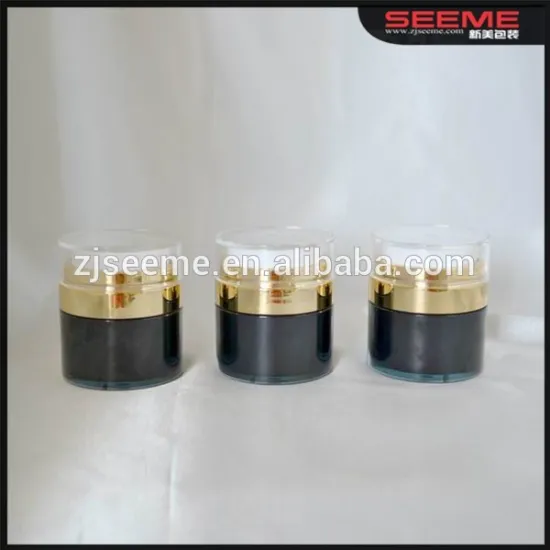 Black Airless Bottle for Face Cream 30ml Airless Bottle/jar ,Lotion Airless Bottle