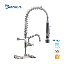 Wall-mounted Commercial Pre-Rinse Kitchen Faucet