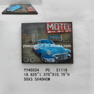 2014 new car wall tin sign, vintage tin sign