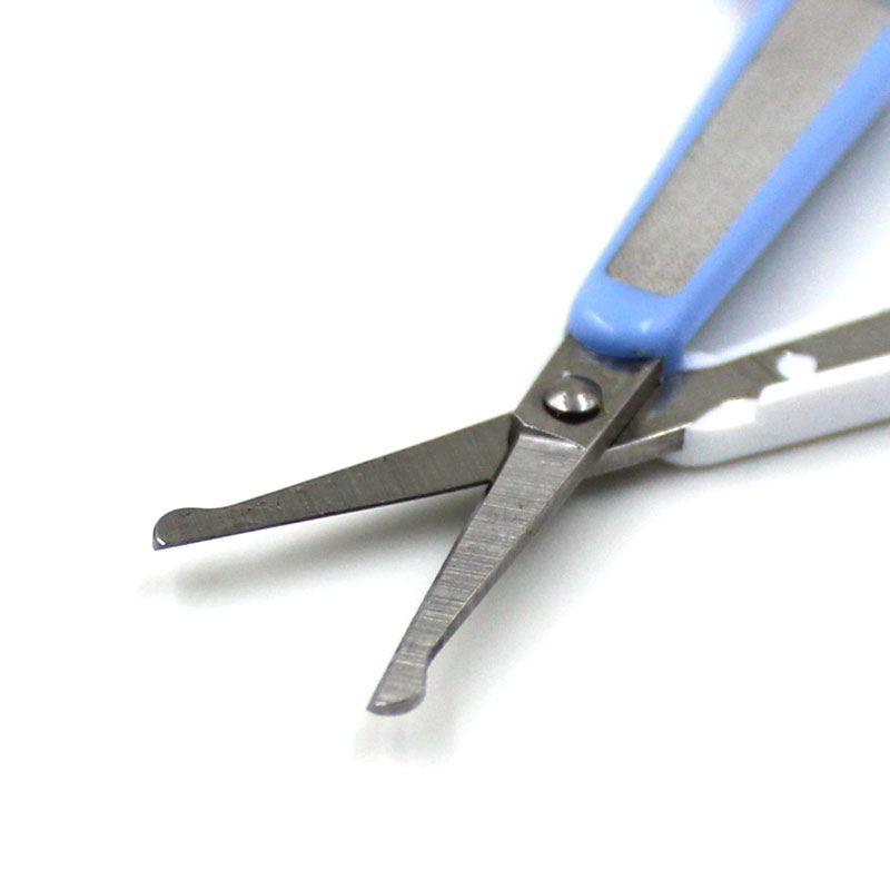 3colors Eyebrow Scissors Straight/Curved/Round Head for Manicure Eyelash Nose Hair Trimmer Nail Dead Skin Remover Makeup Tool