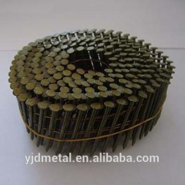 Smooth, Ring, Screw Shank Galvanized Coil Nails