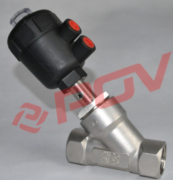 steam pneumatic Thread Angle Seat Valve With SS Head solenoid valve