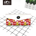 Custom traffic sign style PU leather pencil case&bag multifunctional bag