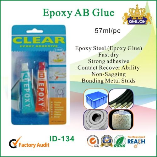 Non Sagging Epoxy Steel Strong Glue / Sealant  For Stones , Pottery