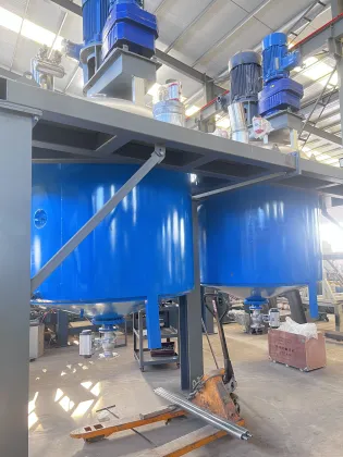 Stainless steel liquid pigment mixing tank