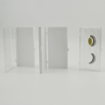 Custom Logo Empty Transparent White Eyelash Extension Boxes