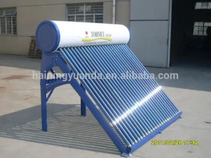 integrated unpressurized solar power water heater