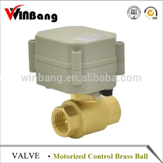 2014 Most Popular Online Supplier Of Miniature 2 Way Motorized Control Brass Ball Valve