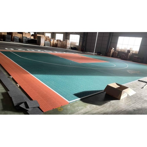 Mahkamah Futsal Interlocking Portable Digunakan Anti-Slip Interlocking Sports Flooring