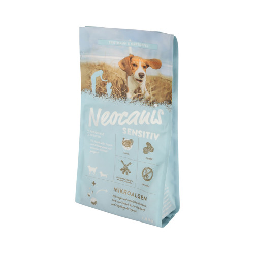 Ламинированный пакет для кормов для домашних животных хорошего качества с плоским дном