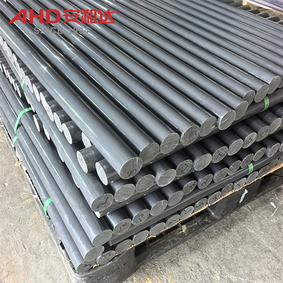 High Density Grey PVC Round Bar