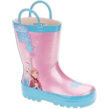 Waterproof Rubber Rain Boots for Kids with Handles - Boys and Girls
