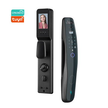 Lifelibero Tuya Wi-Fi Smart Security Door Lock พร้อมลายนิ้วมือและการจดจำใบหน้า