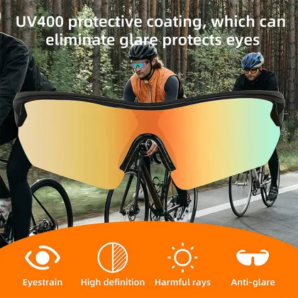 Fishing and Cycling Glasses - 5 Lens Protective Polarized Mountain Bike Sports Cycling Glasses