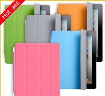Leather Case with Back Cover Magnetic Sleep Function for New iPad